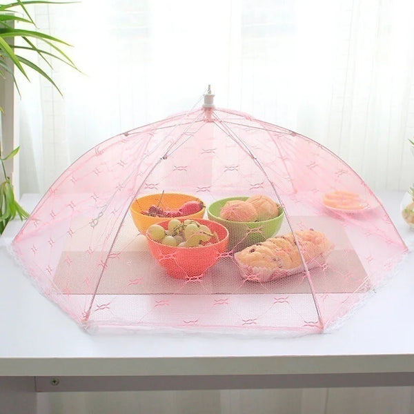 1PC Newest Umbrella Style Food Cover Anti Fly Mosquito Meal Cover Lace Table Home Using Food Cover Kitchen Gadgets Cooking Tools