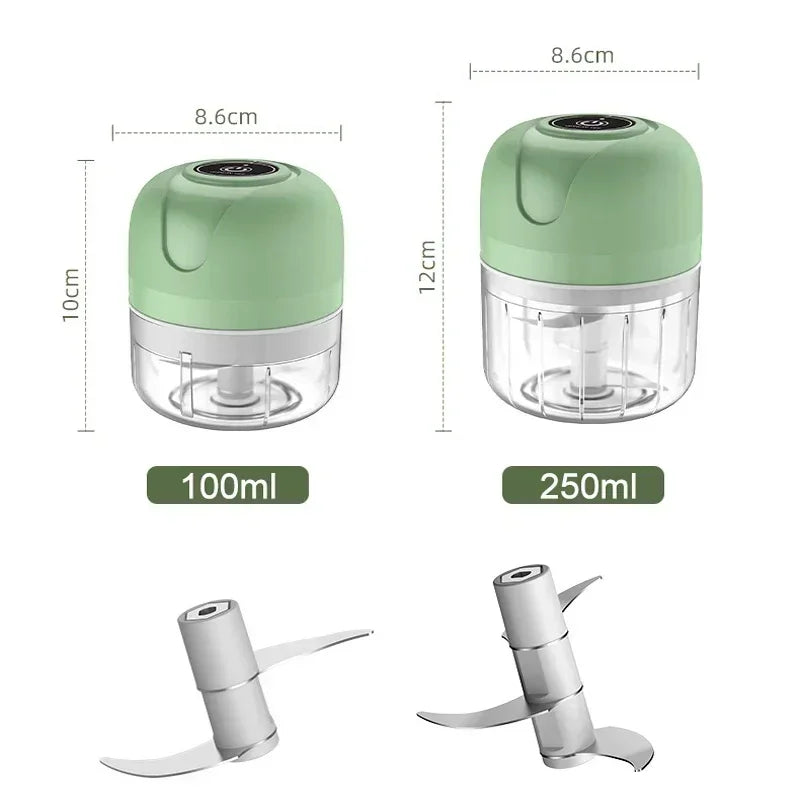 Electric Kitchen Food Chopper Mini Garlic Masher crusher USB Portable Meat Grinder Vegetable Chopper for Kitchen Gadgets