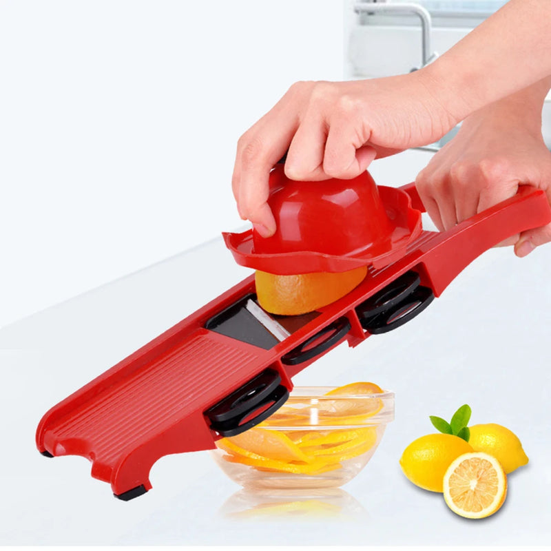 HILIFE Cooking Tool Sets Kitchen Gadget Vegetable Mandoline Slicer Multi-function Grater Fruit Cutter 6 Blades Slicer