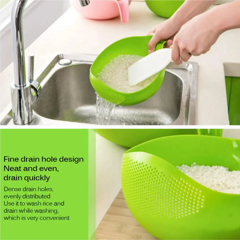 Rice Washing Filter Strainer Basket Colander Sieve Fruit Vegetable Bowl Drainer Cleaning Tools Home Kitchen Kit kitchen tools