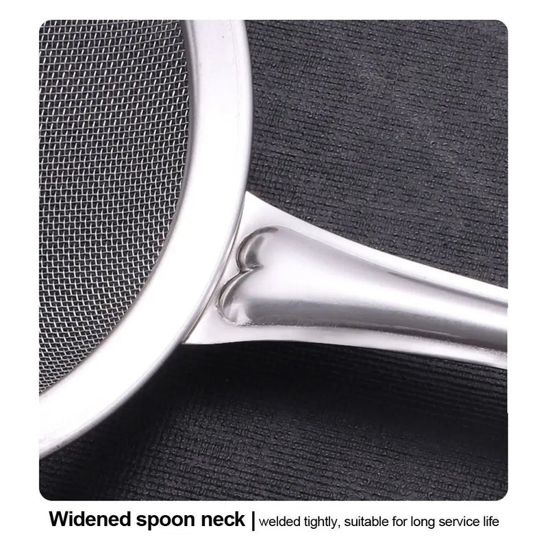 Stainless Steel Fine Mesh Strainers Kitchen Multi-functional Filter Spoon Oil Strainer Skimmer Flour Colander Sifter